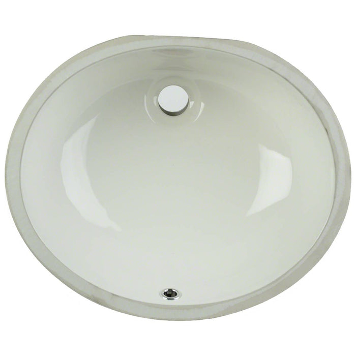 Vanity Bisque Oval Porcelain Sink 1714