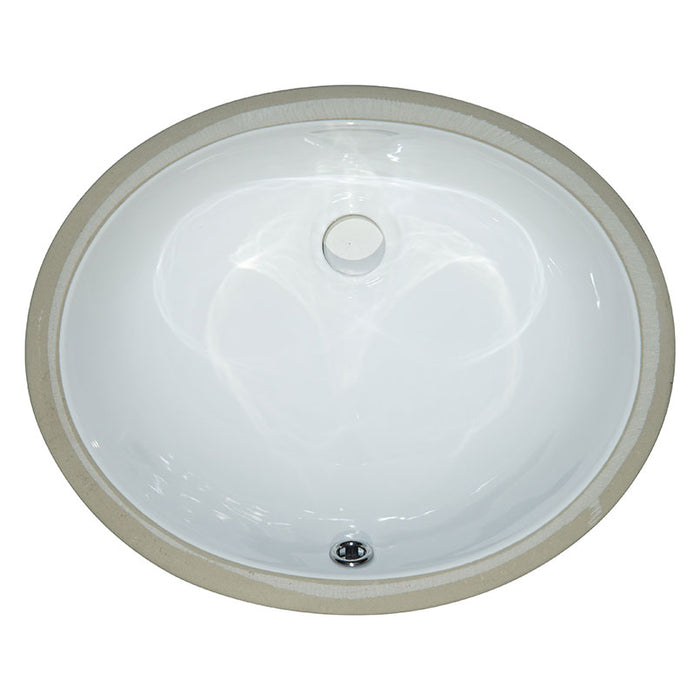 Vanity White Oval Porcelain Sink 1512