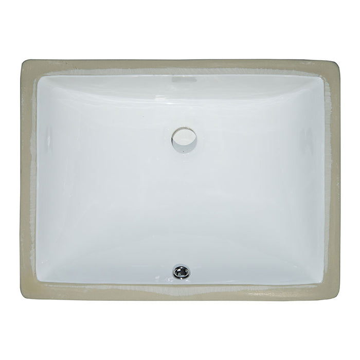 Vanity White Rectangle Porcelain Sink 2015