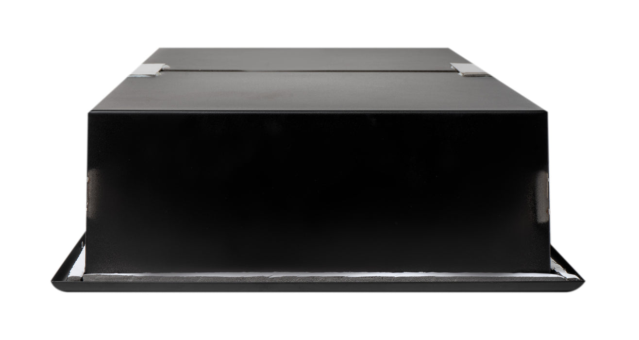 12" x 24" Black or White Matte Stainless Steel Double Shelf Shower Niche