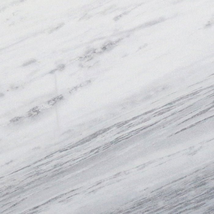 Arabescus white marble countertop close up