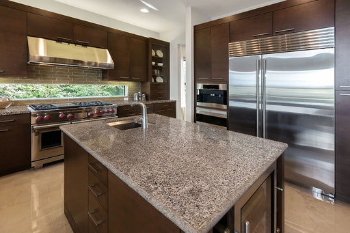 Arctic Sand granite countertop kitchen scene