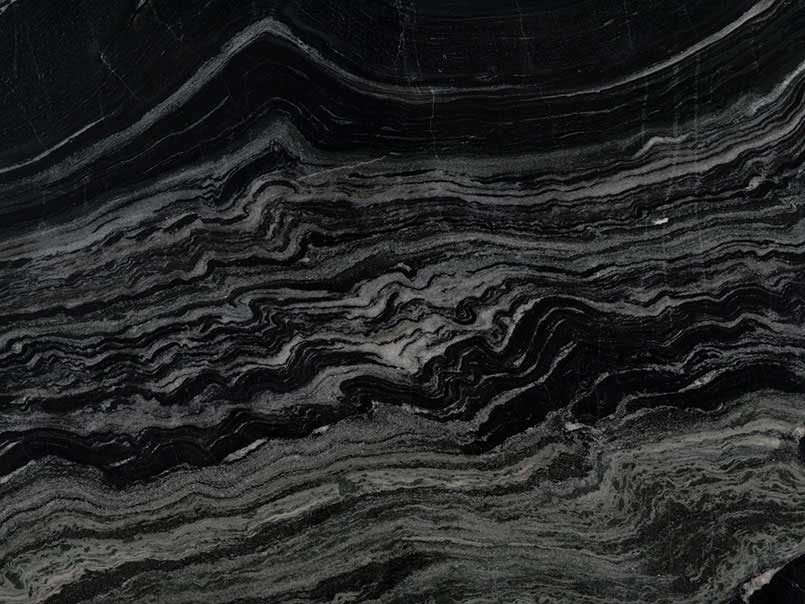 Fantasy Black marble countertop slab