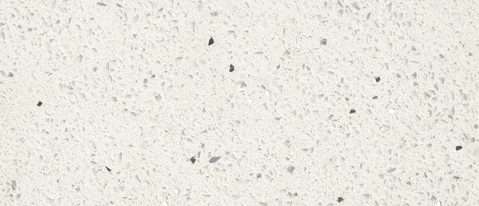 Sparkling White quartz countertop close up