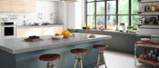 Fantasy Gray quartz countertop kitchen scene