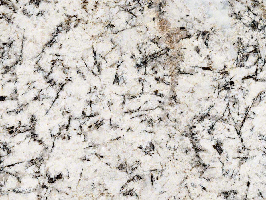 White Glimmer granite countertop slab