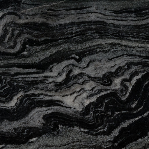 Fantasy Black marble countertop close up