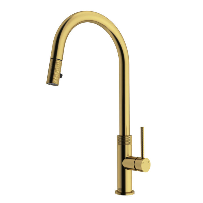 Bristol Pull-Down Kitchen Faucet in Matte Brushed Gold