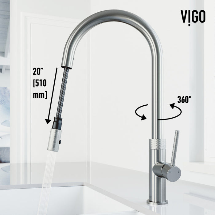 Bristol Pull-Down Kitchen Faucet in Stainless Steel