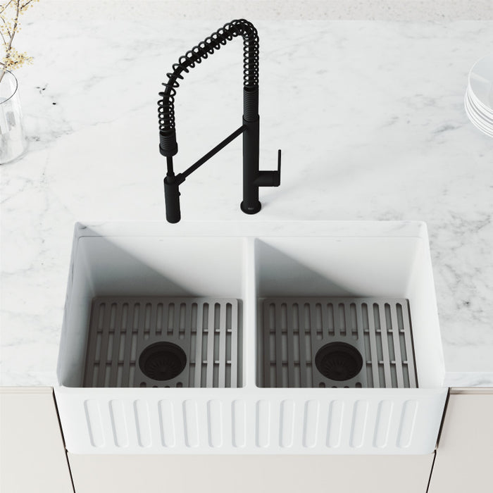 Sterling Pull-Down Kitchen Faucet in Matte Black