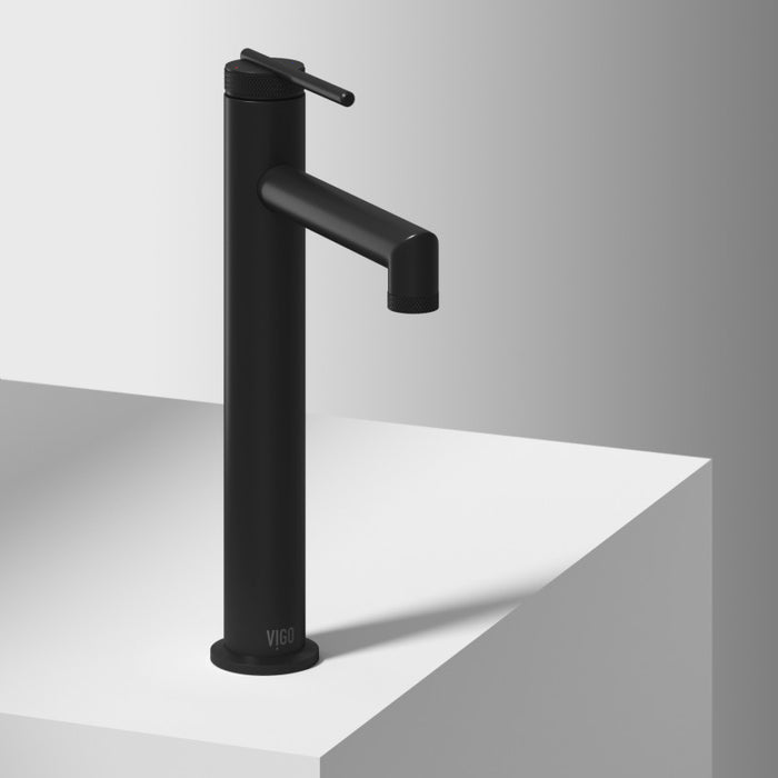 Sterling Single Hole Bathroom Faucet in Matte Black