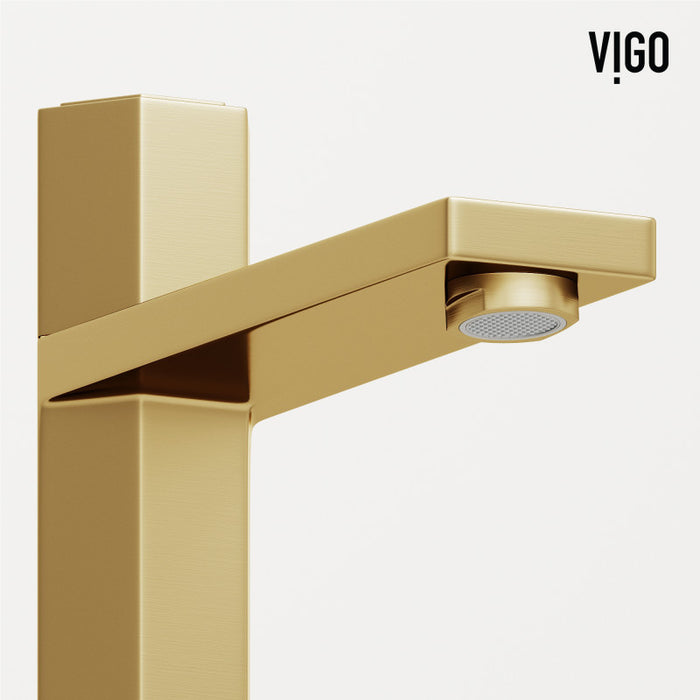 Nova Vessel Bathroom Faucet In Matte Brushed Gold